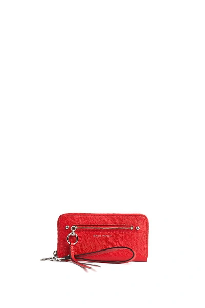 Rebecca Minkoff Gabby Leather Phone Wallet In Tomato