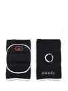 GUCCI GUCCI EMBROIDERED LOGO KNEE PADS