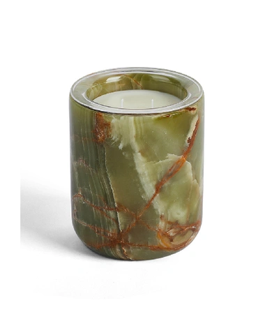 The Luxuriate Green Onyx Candle Vessel