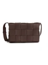 Bottega Veneta The Cassette Leather Crossbody Bag In Oxblood