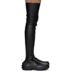 ALYX 1017 ALYX 9SM BLACK FIXED SOLE THIGH-HIGH BOOTS