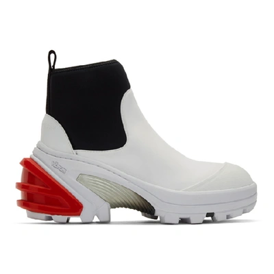 Alyx 1017  9sm White Fixed Sole Mid Boots In 001 White