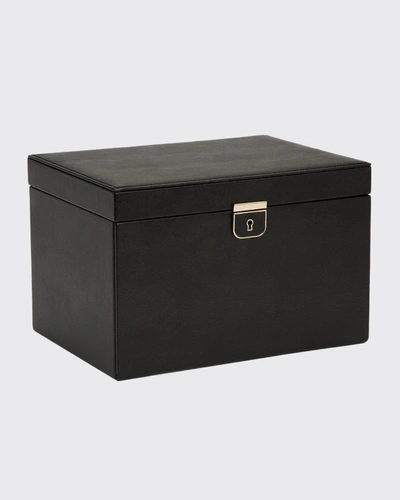 Wolf Palermo Large Jewelry Box - Black In Anthracite