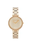 REBECCA MINKOFF Nina Gold Tone Bracelet Watch, 33mm