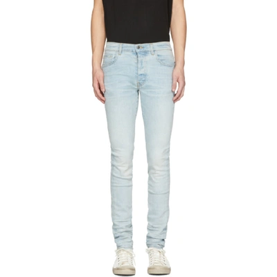 Amiri Blue Light Stack Jeans In Light Crafted Indigo