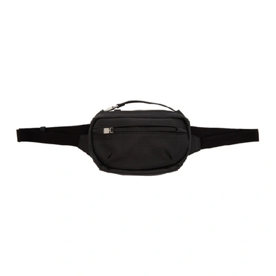 Alyx 1017  9sm Black Leather Small Waist Belt Bag In Blk0001