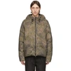 ALYX 1017 ALYX 9SM GREEN DOWN CAMOUFLAGE HOODED PUFFER JACKET