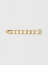 BURBERRY CRYSTAL MONOGRAM MOTIF GOLD-PLATED BARRETTE