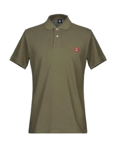 Aspesi Polo Shirts In Military Green