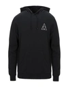Huf Hooded Sweatshirt In Black