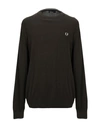 Fred Perry Sweater In Military Green