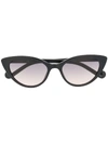 Liu •jo Cat-eye Tinted Sunglasses In 黑色