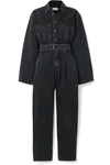 AGOLDE TATUM BELTED DENIM JUMPSUIT