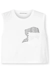 ALEXANDER WANG T PRINTED COTTON-JERSEY TANK