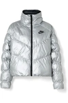 NIKE QUILTED PADDED METALLIC SHELL JACKET