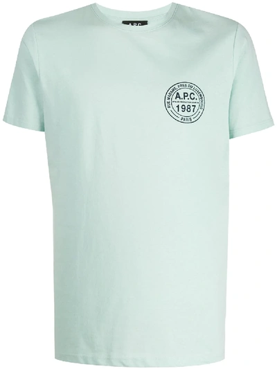 Apc T-shirt Mit Logo-print In Green