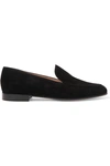 GIANVITO ROSSI MARCEL 20 SUEDE LOAFERS