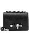 ALEXANDER MCQUEEN JEWELED SMALL LEATHER CROSSBODY BAG,P00439838