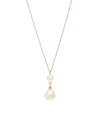 SOPHIE BILLE BRAHE PERLA SIMPLE 14KT YELLOW GOLD AND PEARL NECKLACE,P00422734