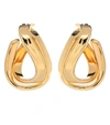 BALENCIAGA TWISTED HOOP EARRINGS,P00425750