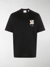 BURBERRY EMBROIDERED-LOGO T-SHIRT,802378514670647