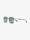 GUCCI SILVER TONE SQUARE SUNGLASSES,GG0610SK00314526190