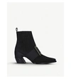 ROGER VIVIER VIV TEX SUEDE HEELED ANKLE BOOTS,27986455