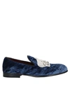 DOLCE & GABBANA DOLCE & GABBANA WOMAN LOAFERS MIDNIGHT BLUE SIZE 7 VISCOSE, SILK,11549018EI 3