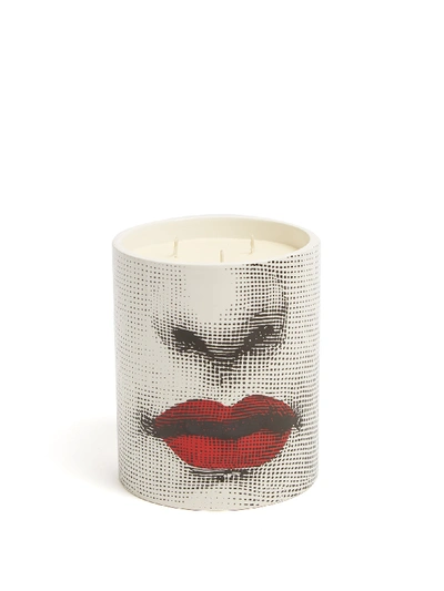 Fornasetti Bacio Otto-scented Triple-wick Candle In Weiss