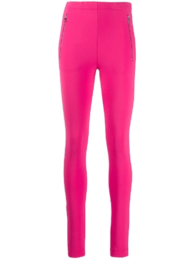 Pucci Zipped Detail Leggings In Pink
