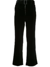 ELLERY SUPERVISION BELTED FLARED TROUSERS