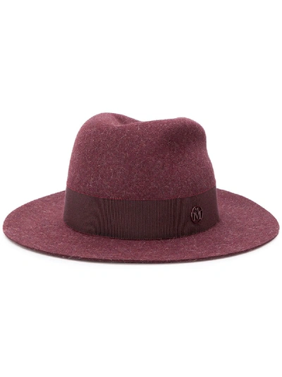 Maison Michel Andre Fedora Hat In 红色