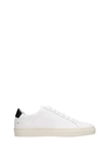 COMMON PROJECTS RETRO LOW SNEAKERS IN WHITE LEATHER,11155568