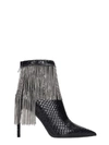 BALMAIN MERCY ANKLE BOOTS IN BLACK LEATHER,11155382