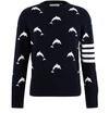 THOM BROWNE 4-BAR DOLPHIN CASHMERE SWEATSHIRT,MKA270A-00011/415