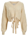 ATOIR ATOÌR UNHINGED CROPPED CABLE KNIT SWEATER,060038655443