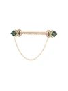 DOLCE & GABBANA EMBELLISHED BAR PIN BROOCH