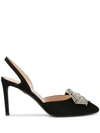 GIAMBATTISTA VALLI BOW DETAIL SLINGBACK PUMPS