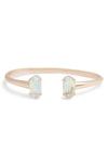 Kendra Scott Edie Cuff In Blush Dichroic/ Rose Gold