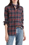 ALEX MILL STANDARD PLAID SHIRT,WS022209