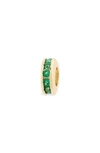 Melinda Maria Icons Pave Spacer Charm In Gold/ Emerald