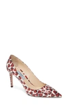 PRADA HEART PRINT POINTED TOE PUMP,1I834I 3L6AF 08599