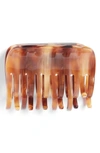 France Luxe Large Double Tooth Jaw Clip In Caramel Horn