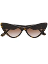 Dolce & Gabbana Dg4368 Cat Eye-frame Sunglasses In Brown