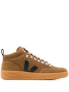 VEJA LACE-UP HI-TOP SNEAKERS