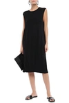 ALEXANDER WANG T DRAPED MÉLANGE JERSEY DRESS,3074457345621412738