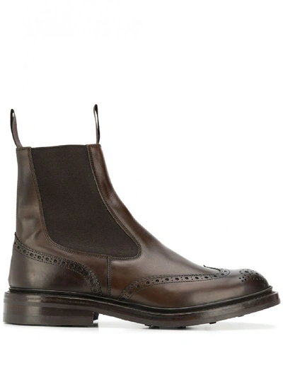 Tricker's Leather Ankle Boots In Brown