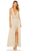 HOUSE OF HARLOW 1960 HOUSE OF HARLOW 1960 X REVOLVE MILANA DRESS IN METALLIC NEUTRAL.,HOOF-WD601
