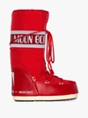 Moon Boot Red Classic Icon Snow Boots In Red