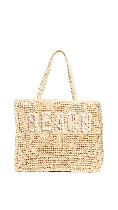 Stoney Clover Lane Beach Tote In Natural
